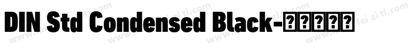DIN Std Condensed Black字体转换